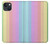 S3849 Couleurs verticales colorées Etui Coque Housse pour iPhone 14 Plus
