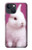 S3870 Mignon bébé lapin Etui Coque Housse pour iPhone 14 Plus