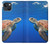 S3898 Tortue de mer Etui Coque Housse pour iPhone 14 Plus