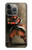 S0796 Japon Rouge Samurai Etui Coque Housse pour iPhone 14 Pro Max