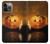 S1083 Citrouille araignée bougies Halloween Etui Coque Housse pour iPhone 14 Pro Max