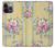 S2229 Fleurs millésimé Etui Coque Housse pour iPhone 14 Pro Max