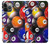 S2238 Billard Boule de billard Etui Coque Housse pour iPhone 14 Pro Max
