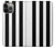 S2297 Noir et blanc rayures verticales Etui Coque Housse pour iPhone 14 Pro Max