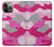 S2525 Rose Camo camouflage Etui Coque Housse pour iPhone 14 Pro Max