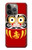 S3045 Japon Bonne chance Daruma Poupée Etui Coque Housse pour iPhone 14 Pro Max