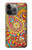S3402 Floral Paisley Seamless Etui Coque Housse pour iPhone 14 Pro Max