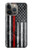 S3687 Drapeau américain de pompier mince ligne rouge Etui Coque Housse pour iPhone 14 Pro Max