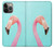 S3708 Flamant rose Etui Coque Housse pour iPhone 14 Pro Max