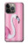 S3805 Flamant Rose Pastel Etui Coque Housse pour iPhone 14 Pro Max