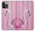 S3805 Flamant Rose Pastel Etui Coque Housse pour iPhone 14 Pro Max