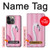 S3805 Flamant Rose Pastel Etui Coque Housse pour iPhone 14 Pro Max