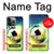 S3844 Ballon de football de football rougeoyant Etui Coque Housse pour iPhone 14 Pro Max