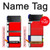 S0157 Composition Rouge Bleu Jaune Etui Coque Housse pour Samsung Galaxy Z Flip 4