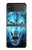S0752 Feu bleu Loup Etui Coque Housse pour Samsung Galaxy Z Flip 4