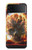 S0863 De feu crâne Etui Coque Housse pour Samsung Galaxy Z Flip 4