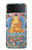 S1256 Peinture Bouddha Etui Coque Housse pour Samsung Galaxy Z Flip 4
