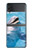 S1291 Les Dauphins en Mer Etui Coque Housse pour Samsung Galaxy Z Flip 4