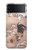 S1332 Ito Jakuchu Coq Etui Coque Housse pour Samsung Galaxy Z Flip 4