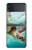 S1377 Océan tortue de mer Etui Coque Housse pour Samsung Galaxy Z Flip 4