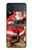 S1417 Père Noël Joyeux Noël Etui Coque Housse pour Samsung Galaxy Z Flip 4