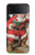S1417 Père Noël Joyeux Noël Etui Coque Housse pour Samsung Galaxy Z Flip 4