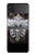 S1434 Crâne Tatouage Motard Aile Etui Coque Housse pour Samsung Galaxy Z Flip 4