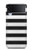 S1596 Noir et blanc rayé Etui Coque Housse pour Samsung Galaxy Z Flip 4