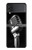 S1672 Rétro Musique Jazz Microphone Etui Coque Housse pour Samsung Galaxy Z Flip 4