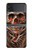 S1675 Crâne sang Tatouage Etui Coque Housse pour Samsung Galaxy Z Flip 4