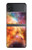 S1963 Nébuleuse Arc en ciel espace Etui Coque Housse pour Samsung Galaxy Z Flip 4