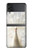 S1980 blanc Paon Etui Coque Housse pour Samsung Galaxy Z Flip 4