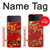 S2050 fleur de Cerisiers chinois imprimé graphique Etui Coque Housse pour Samsung Galaxy Z Flip 4