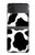 S2096 Motif de vache transparente Etui Coque Housse pour Samsung Galaxy Z Flip 4