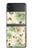S2179 Motif Fleur Floral Art Millésime Etui Coque Housse pour Samsung Galaxy Z Flip 4