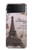 S2211 Carte postale de Paris Tour Eiffel Etui Coque Housse pour Samsung Galaxy Z Flip 4