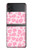 S2213 Motif rose Léopard Etui Coque Housse pour Samsung Galaxy Z Flip 4