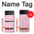 S2213 Motif rose Léopard Etui Coque Housse pour Samsung Galaxy Z Flip 4