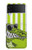 S2323 Crocodile vert drôle d'alligator Etui Coque Housse pour Samsung Galaxy Z Flip 4