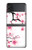 S2359 Fleur de prunier Etui Coque Housse pour Samsung Galaxy Z Flip 4