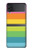 S2363 Arc en ciel Motif Etui Coque Housse pour Samsung Galaxy Z Flip 4