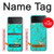 S2377 Turquoise Texture Motif imprimé Gemme Etui Coque Housse pour Samsung Galaxy Z Flip 4