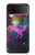 S2486 Arc en ciel espace de nébuleuse Licorne Etui Coque Housse pour Samsung Galaxy Z Flip 4