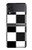 S2492 Noir et blanc Damier Etui Coque Housse pour Samsung Galaxy Z Flip 4