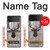 S2505 Tête de Renne Vieux bois Texture graphique Etui Coque Housse pour Samsung Galaxy Z Flip 4