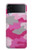 S2525 Rose Camo camouflage Etui Coque Housse pour Samsung Galaxy Z Flip 4