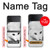 S2569 Blanc arctique Renard Etui Coque Housse pour Samsung Galaxy Z Flip 4