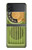 S2656 Radio Vert bakélite millésimé Etui Coque Housse pour Samsung Galaxy Z Flip 4