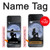 S2668 Silhouette sirène Lune Nuit Etui Coque Housse pour Samsung Galaxy Z Flip 4