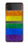 S2683 Arc en ciel Fierté LGBT Drapeau Etui Coque Housse pour Samsung Galaxy Z Flip 4